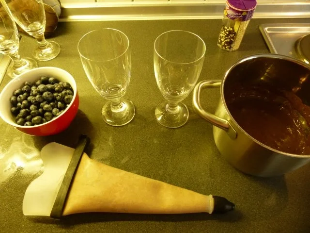 Rezept: Schokotraum mit Blaubeeren Bild Nr. 5 Schokotraum mit Blaubeeren - Rezept - Bild Nr. 5