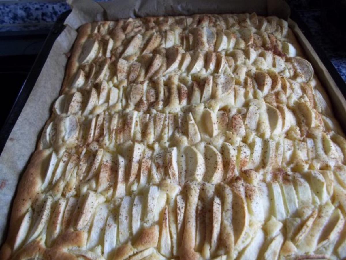 Apfelkuchen vom Blech - Rezept mit Bild - kochbar.de