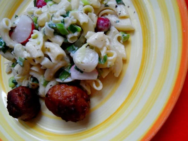 Hörnchen-Nudelsalat mit Radieschen & Co - Rezept - Bild Nr. 4