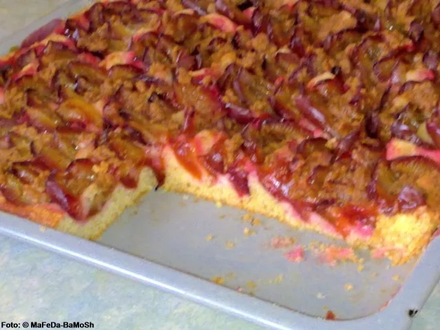 Zwetschgenkuchen mit Amaretti-Streuseln - Rezept - Bild Nr. 2