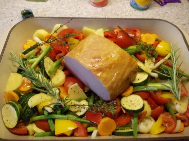 Kasseler Lachs mit buntem Rahmgemüse - Rezept - Bild Nr. 5