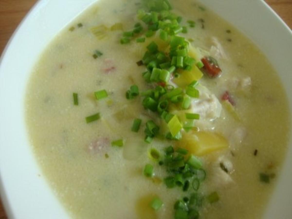 Rezept: cremiges Kartoffelsüppchen mit Huhn Bild Nr. 15 cremiges Kartoffelsüppchen mit Huhn - Rezept - Bild Nr. 15