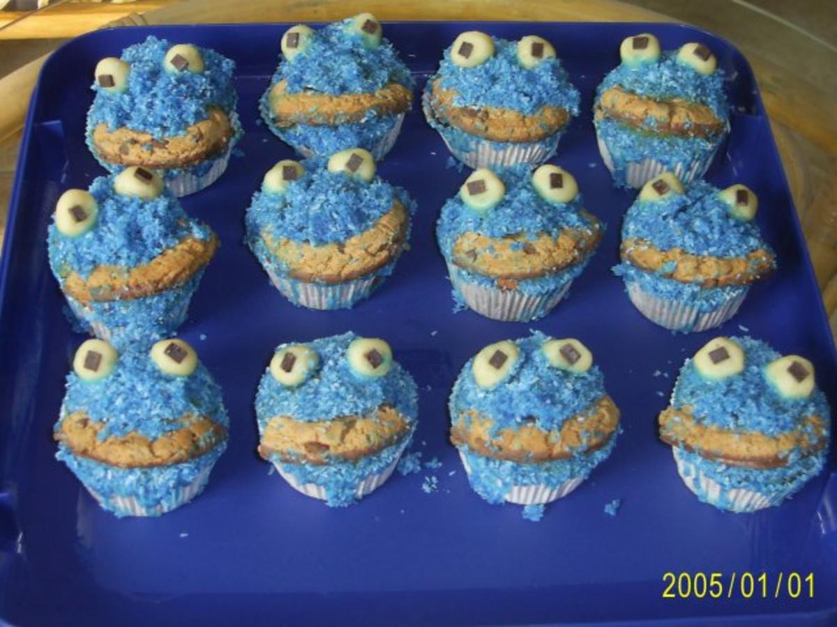 Muffins: Lustige Monster-Gesichter - Rezept Durch bueffet