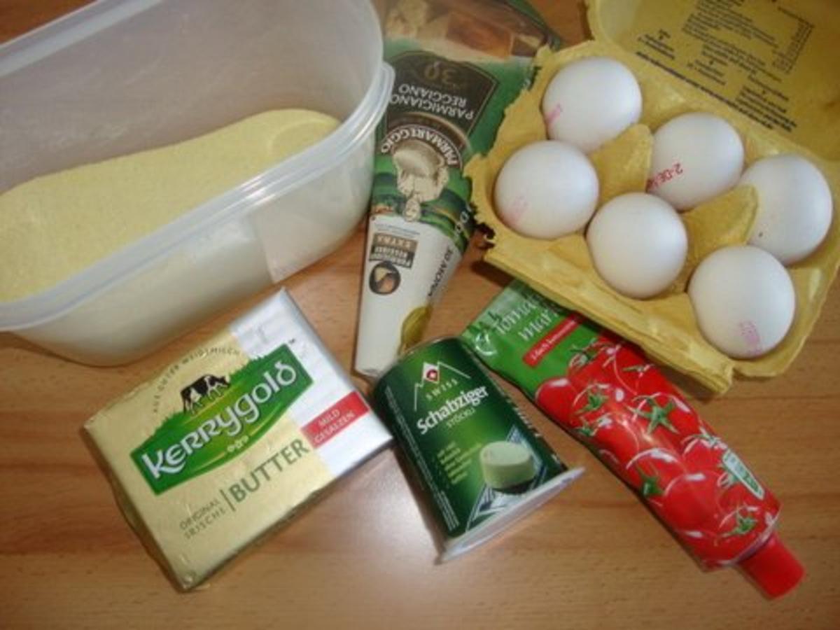 Grießgnocchisuppe mit 3 erlei Nockerln - Rezept - Bild Nr. 2