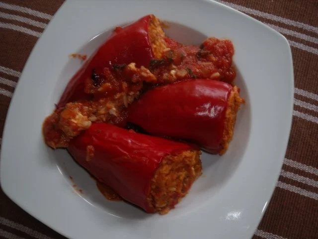 Gefüllte Paprikaschoten vegetarisch - Rezept