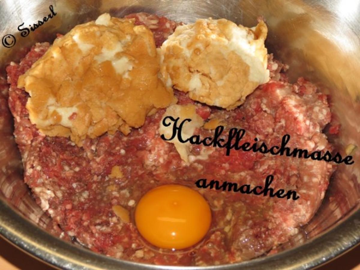 kleine Hackfleischrouladen mit Zwiebelsoße - Rezept - Bild Nr. 3