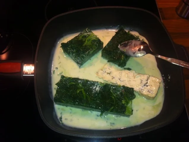 Penne mit Gorgonzola und Blattspinat - Rezept - Bild Nr. 3