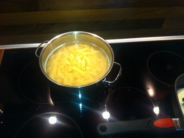 Penne mit Gorgonzola und Blattspinat - Rezept - Bild Nr. 4