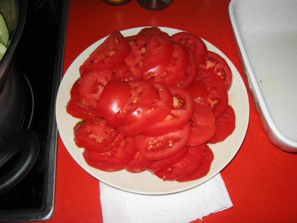 Auflauf mit Kartoffel Zucchini und Tomaten Vegetarisch - Rezept - Bild Nr. 7