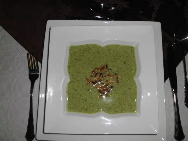 Rucolacremesuppe mit gerösteten Pinienkerne - Rezept - Bild Nr. 11