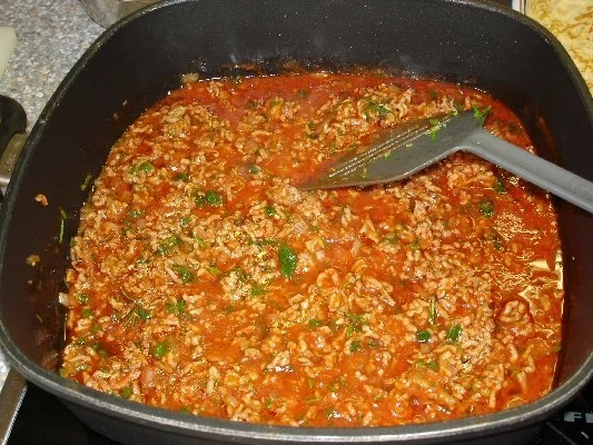 Pfannkuchen-Hackfleisch-Lasagne - Rezept - Bild Nr. 5