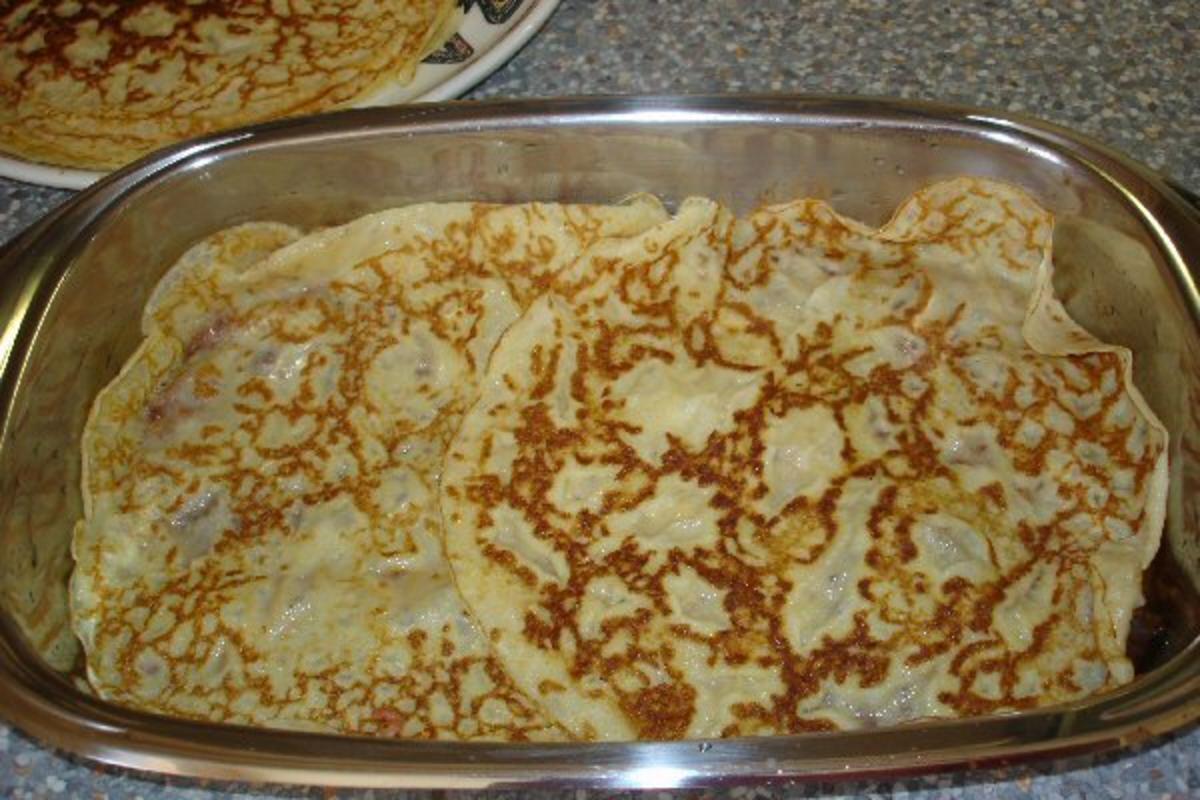 Pfannkuchen-Hackfleisch-Lasagne - Rezept - Bild Nr. 7