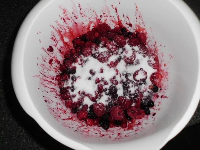 Brandteigkuchen mit Vanillecreme, dazu Waldbeermus (so wird das in Ungarn gemacht) - Rezept - Bild Nr. 25