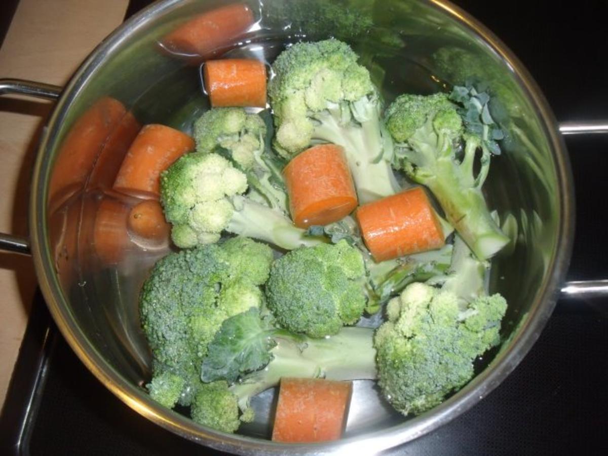 Gefüllte Pfannkuchen mit Broccoli und Joghurtdip - Rezept - Bild Nr. 2