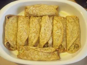 Rezept: Gefรผllte Pfannkuchen mit Broccoli und Joghurtdip Gefรผllte Pfannkuchen mit Broccoli und Joghurtdip - Rezept