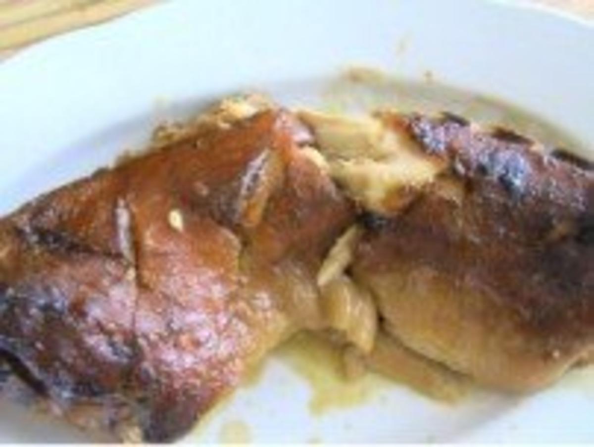 Schwein: Spanferkelrücken auf Sauerkraut - Rezept