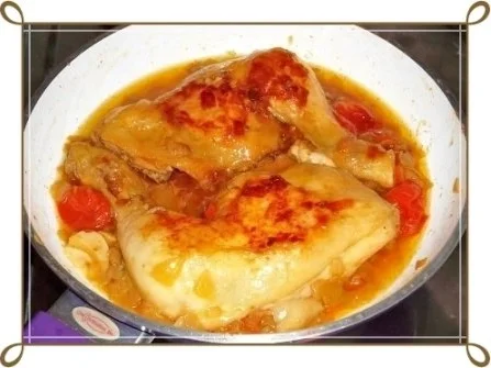 Hähnchenschenkel   mit Kartoffelklößen und  Krautsalat - Rezept - Bild Nr. 5