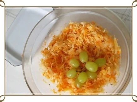 Hähnchenschenkel   mit Kartoffelklößen und  Krautsalat - Rezept - Bild Nr. 6