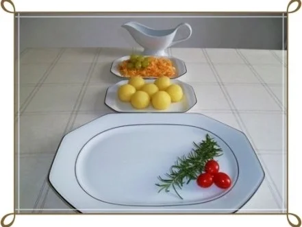 Hähnchenschenkel   mit Kartoffelklößen und  Krautsalat - Rezept - Bild Nr. 10