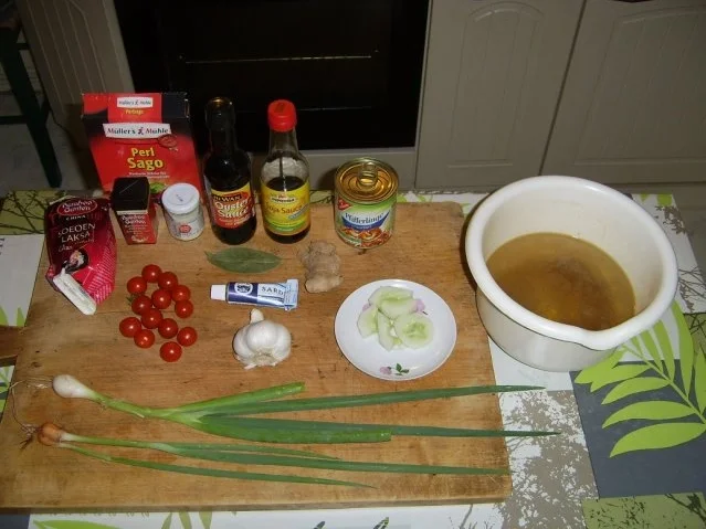 Chinesische Glasnudelsuppe mit Pfifferlingen und Sago - Rezept - Bild Nr. 6