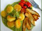 Gnocchi mit Petersilien-Sahne, Steinpilzen und Kirschtomaten - Rezept