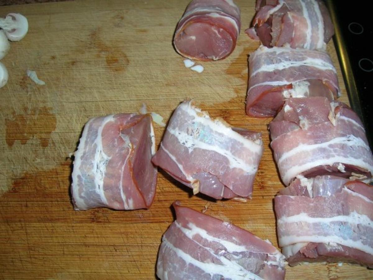 Schweinemedaillons mit Zucchini, Möhren und Champignon Gratin - Rezept - Bild Nr. 6