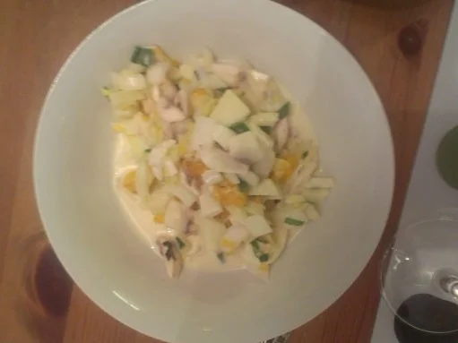 Rezept: Chicoree mit ueberbackenen Fetakäse Bild Nr. 3 Chicoree mit ueberbackenen Fetakäse - Rezept - Bild Nr. 3