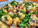 Orientalische Blumenkohl-Couscous-Pfanne mit Joghurt-Dipp - Rezept