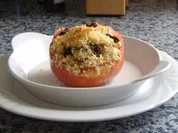 Rezept: Gratinierte Ofentomaten mit Pastafüllung Gratinierte Ofentomaten mit Pastafüllung - Rezept