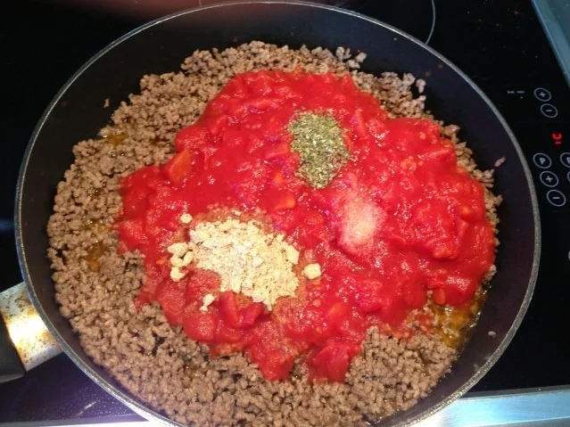 Rezept: Lasagne mit Hackfleisch ohne Ei Bild Nr. 5 Lasagne mit Hackfleisch ohne Ei - Rezept - Bild Nr. 5