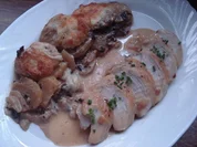 Hühnchenbrust -Sherry-mit Pilz Gartin - Rezept