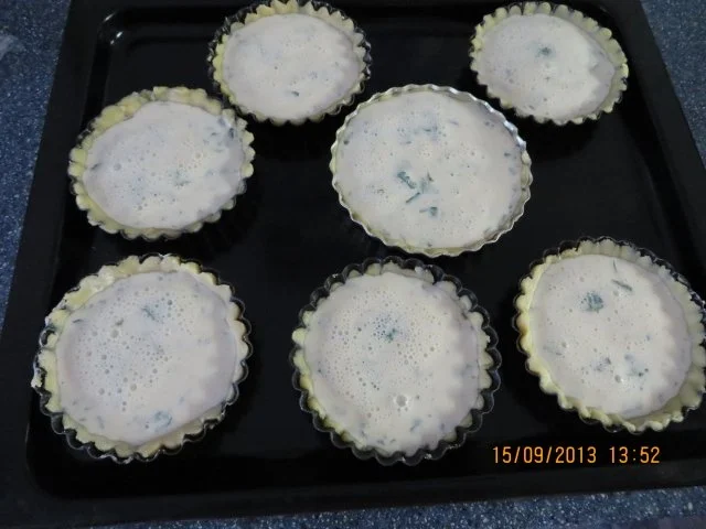 Vorspeise:Ziegenkäse- Quiche mit Minze - Rezept - Bild Nr. 3