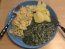 Eier: Klassischer Spinat mit Rührei - Rezept
