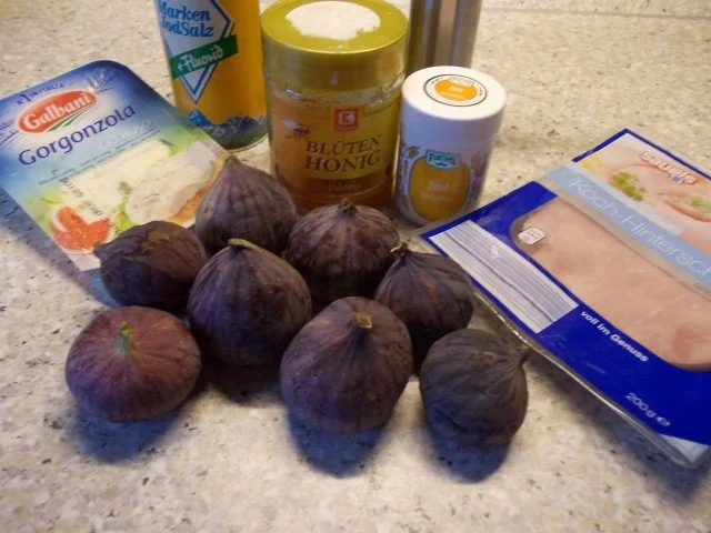 Gebackene Feigen mit Gorgonzola und Schinken - Rezept - Bild Nr. 2