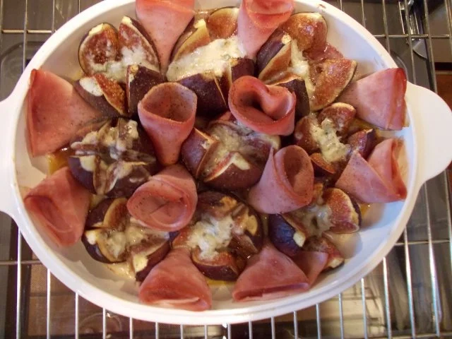 Gebackene Feigen mit Gorgonzola und Schinken - Rezept - Bild Nr. 7