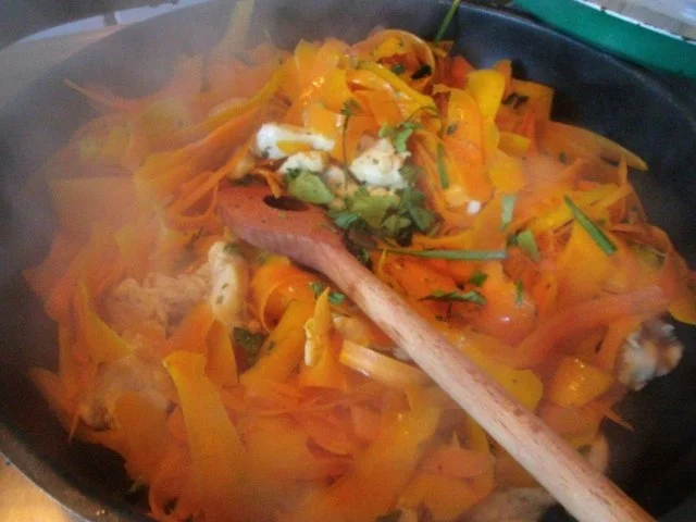 Pfannengericht Spaghetti mit Kürbis und Möhre - Rezept - Bild Nr. 11