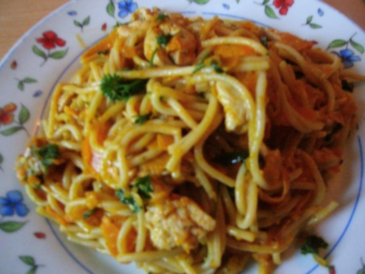 Pfannengericht Spaghetti mit Kürbis und Möhre - Rezept - Bild Nr. 16