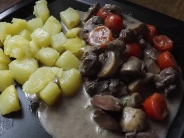 Hähnchenleber-Chapignons Frikassee - Rezept - Bild Nr. 2