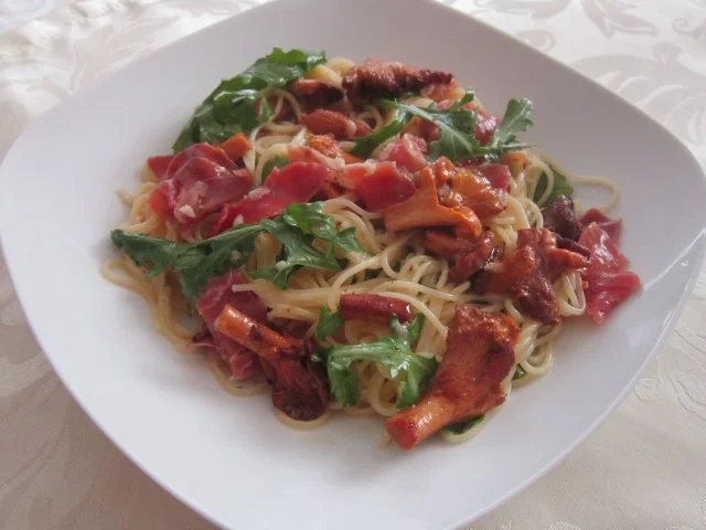 Rezept: Pfifferlings--Carbonara Pfifferlings--Carbonara - Rezept