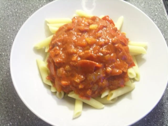 Rezept: Pasta-Paprika-Salami Pasta-Paprika-Salami - Rezept
