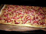 einfacher Flammkuchen - Rezept