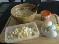 Party-Idee: Pikanter Eiersalat... - Rezept