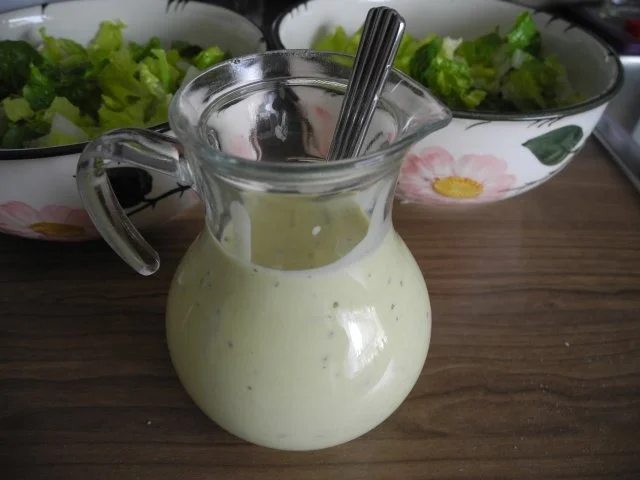 Rezept: Beilage : Kartoffelbrei mit Kräutern-Crème fraîche und dazu Kräuterbratwürste Bild Nr. 9 Beilage : Kartoffelbrei mit Kräutern-Crème fraîche und dazu Kräuterbratwürste - Rezept - Bild Nr. 9