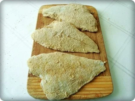 Gebratene Scholle auf Gemüsebett mit leckerem Stampfkartoffel - Türmchen - Rezept - Bild Nr. 8