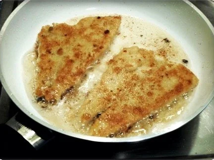 Gebratene Scholle auf Gemüsebett mit leckerem Stampfkartoffel - Türmchen - Rezept - Bild Nr. 10