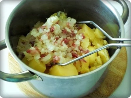 Gebratene Scholle auf Gemüsebett mit leckerem Stampfkartoffel - Türmchen - Rezept - Bild Nr. 21