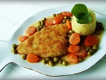 Gebratene Scholle auf Gemüsebett mit leckerem Stampfkartoffel - Türmchen - Rezept - Bild Nr. 25