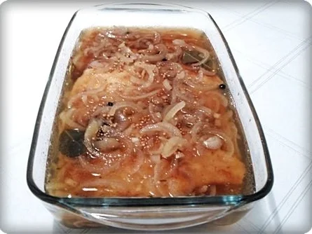 Gebratene Scholle,   süß - sauer  eingelegt - Rezept - Bild Nr. 2