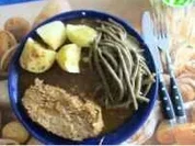 Rezept: Hackfleisch: Würziger Hackbraten mit Prinzessbohnen Hackfleisch: Würziger Hackbraten mit Prinzessbohnen - Rezept