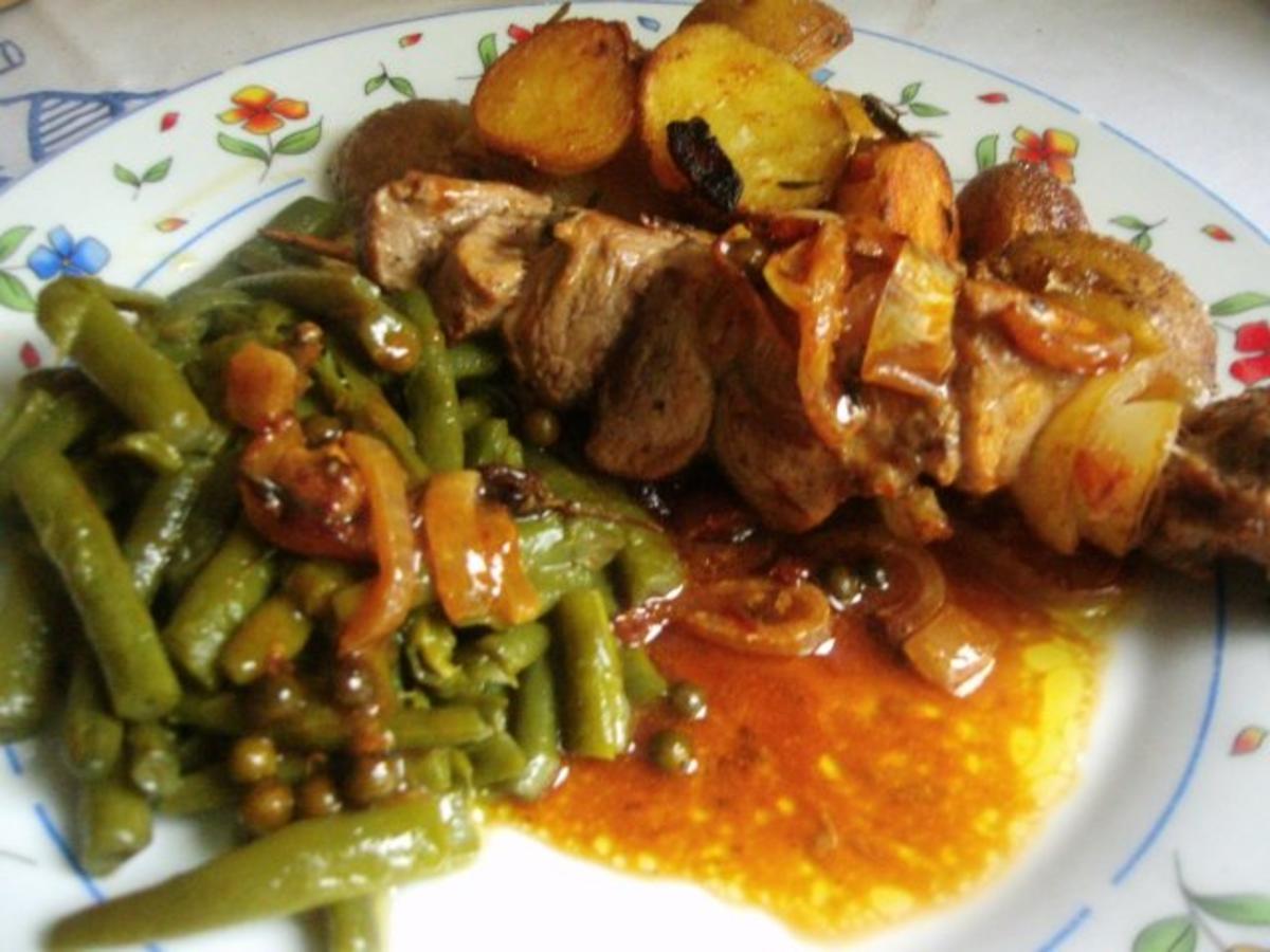 Filetspieße in Pfeffersauce - Rezept von Hasi0104